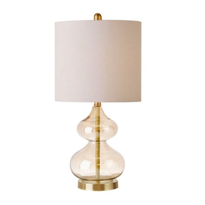 Home Outfitters Gold Table Lamp Set Of 2, Great For Bedroom, Living Room, Casual