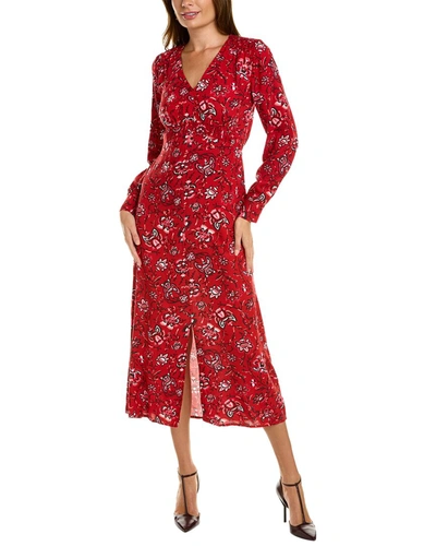 Anna Kay Ginger Midi Dress In Red