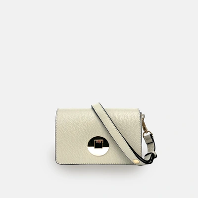 Apatchy London The Newbury Mushroom Leather Bag In White