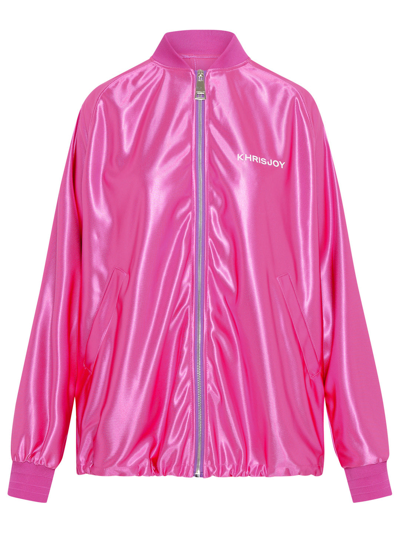 KHRISJOY KHRISJOY FUCHSIA POLYESTER SWEATSHIRT WOMEN