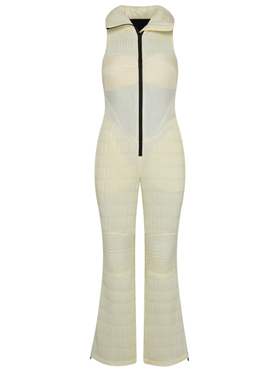 KHRISJOY KHRISJOY WOMAN KHRISJOY WHITE NYLON SKI SUIT SMOCK