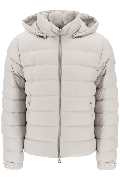 Moncler Basic Arneb Short Down Jacket In Grey