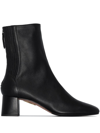 Aquazzura Saint Honore 50 Suede Boot In Black