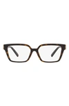 Tiffany & Co 53mm Rectangular Reading Glasses In Havana