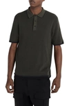 Rag & Bone Harvey Knit Polo In Taupe