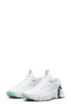 Nike Free Metcon 5 Training Shoe In White/ Black/ Emerald Rise