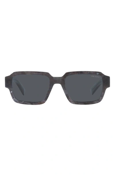 Prada 52mm Square Sunglasses In Stone Grey