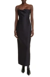 THE ROW THE ROW BARDON STRAPLESS VIRGIN WOOL & SILK GOWN