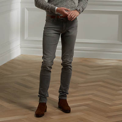 Ralph Lauren Stretch Skinny Jean In Grey