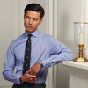 Ralph Lauren End-on-end Shirt In Medium Blue