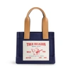 True Religion Mini Tote In Blue