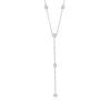 Ross-simons Diamond Station Y-necklace In Sterling Silver In Multi