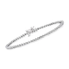 Rs Pure By Ross-simons Diamond Tennis Bracelet In Sterling Silver In Multi