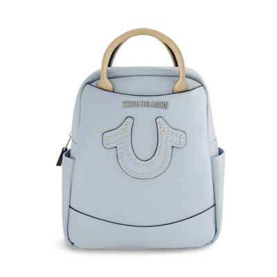 True Religion Studded Horseshoe Mini Backpack In Blue