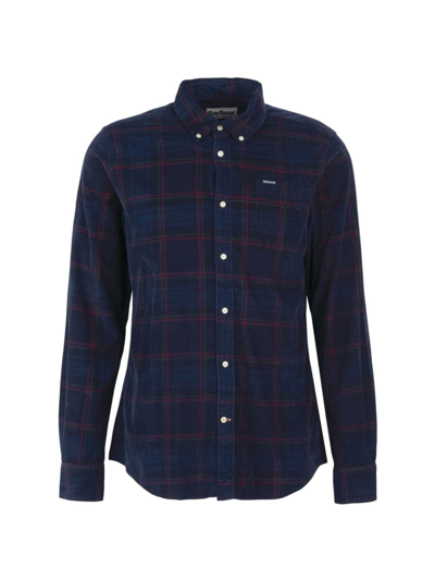 Barbour Men's Southfield Tailored Cotton Corduroy Shirt In Navy