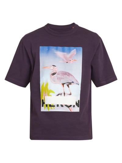 Heron Preston Censored Logo T-shirt In Purple
