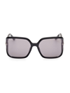 Tom Ford Solange-02 W Ft1089 01c Oversized Square Sunglasses In Grey