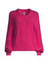 NIC+ZOE PETITES WOMEN'S CRAFTED CABLES CREWNECK SWEATER