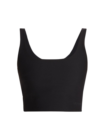 Bandier Women's Tempo Ribbed Sports Bra In Black