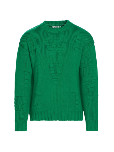 Awet Men's Yordanos Knit Sweater In Green