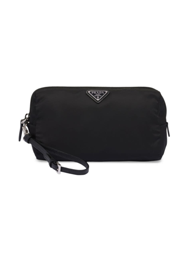 Prada Re-nylon Pouch In Black
