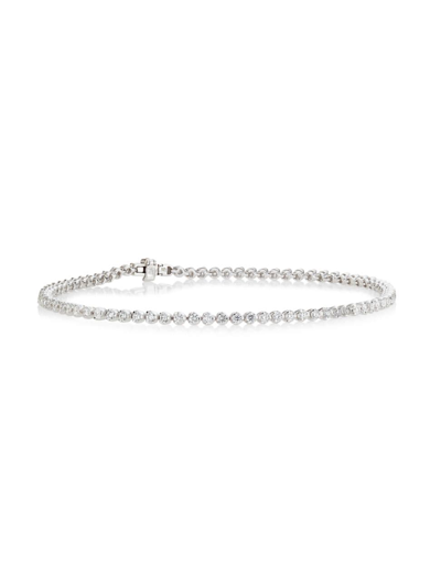 Roberto Coin Women's 18k White Gold & 1.6 Tcw Diamond Tennis Bracelet In Wg