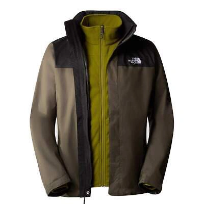 Pre-owned The North Face Jacke Für Herren Evolve Ii Triclimate Grün