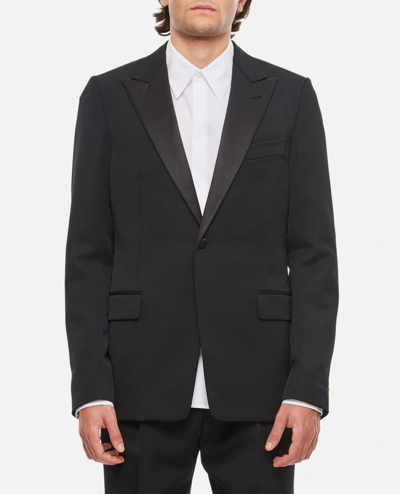 Lanvin Wool Tuxedo Jacket In Black