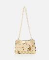 Rabanne Sparkle Nano Shoulder Bag In Gold