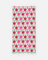 Chateau Orlando Flower Scarf Merinos Wool Jacquard Scarf In Multicolor