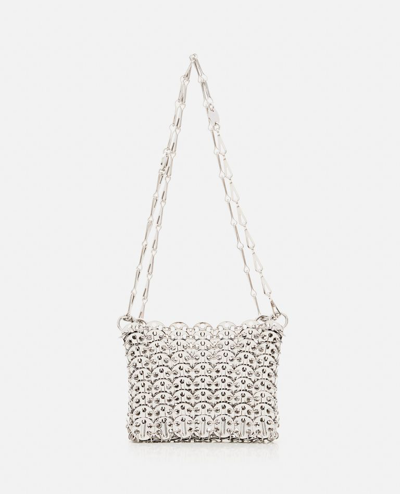 Rabanne 1969 Nano Shoulder Bag In Silver