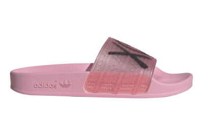 Pre-owned Adidas Originals Adidas Adilette André Saraiva Xo (gs) In Semi Pink Glow/core Black/semi Pink Glow