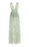 ZUHAIR MURAD EMBROIDERED TULLE GOWN