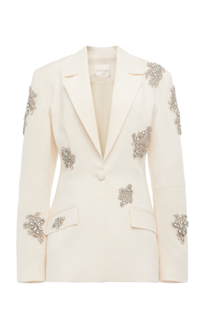 Zuhair Murad Embellished Cady Blazer In White