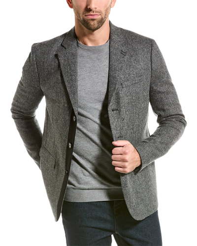 The Kooples Wool Blazer In Grey