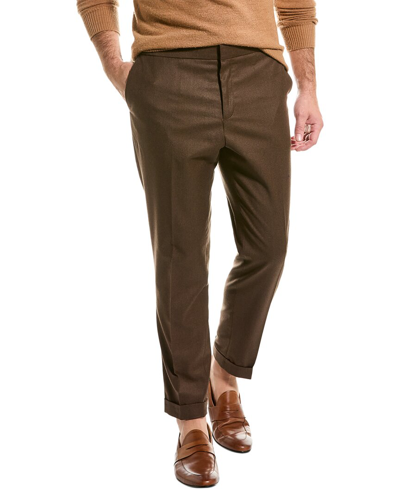 The Kooples Wool Suit Pant In Brown