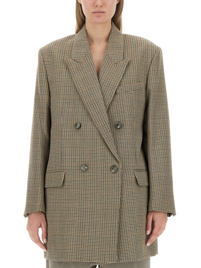 AMI ALEXANDRE MATTIUSSI DOUBLE-BREASTED OVERSIZED JACKET