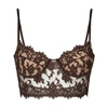 Dolce & Gabbana Floral-lace Corset-style Bra In Dark_brown_3