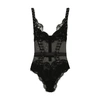 Dolce & Gabbana Lace And Tulle Bodysuit With Lacing And Eyelets In Black