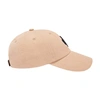 Maje Monogram-embroidered Cotton Baseball Cap In Beige_mastic