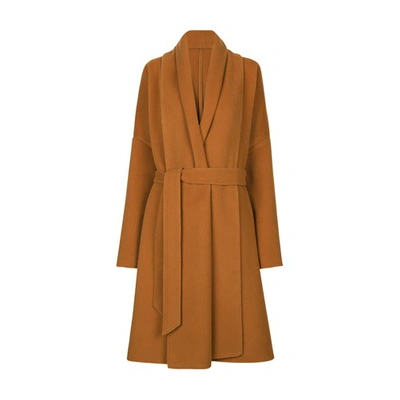 DOLCE & GABBANA BELTED OVERSIZE CASHMERE WOOL COAT