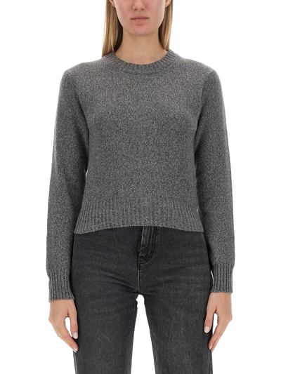 Ami Alexandre Mattiussi Cashmere Sweater In Grey