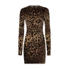 DOLCE & GABBANA SHORT CHENILLE JACQUARD DRESS