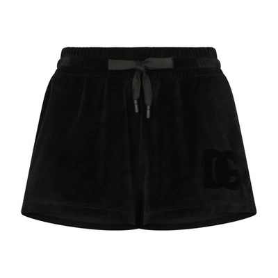 Dolce & Gabbana Drawstring-fastening Waist Shorts In Black