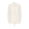 DOLCE & GABBANA GEORGETTE BLOUSE WITH RUCHES