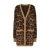 DOLCE & GABBANA LONG WOOL AND CASHMERE CARDIGAN