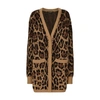 Dolce & Gabbana Leopard-print V-neck Cardigan In Combined_colour