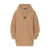 DOLCE & GABBANA WOOL JERSEY HOODIE WITH LOGO TAG