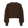 Dolce & Gabbana Round-neck Drop-shoulder Jumper In Dark_brown_3