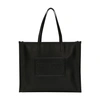 Dolce & Gabbana Calfskin Shopper With Raised Logo In Black